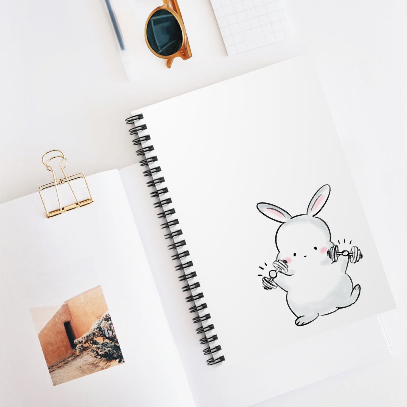Yuki Does Gymming | Spiral Notebook - Ruled Line