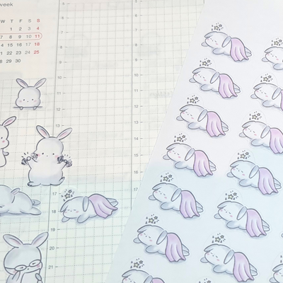 Yuki does Snoozing - Planner Stickers