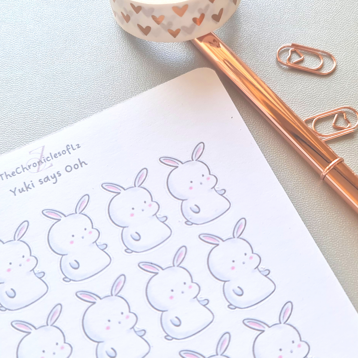 Yuki says Ooooh - Planner Stickers