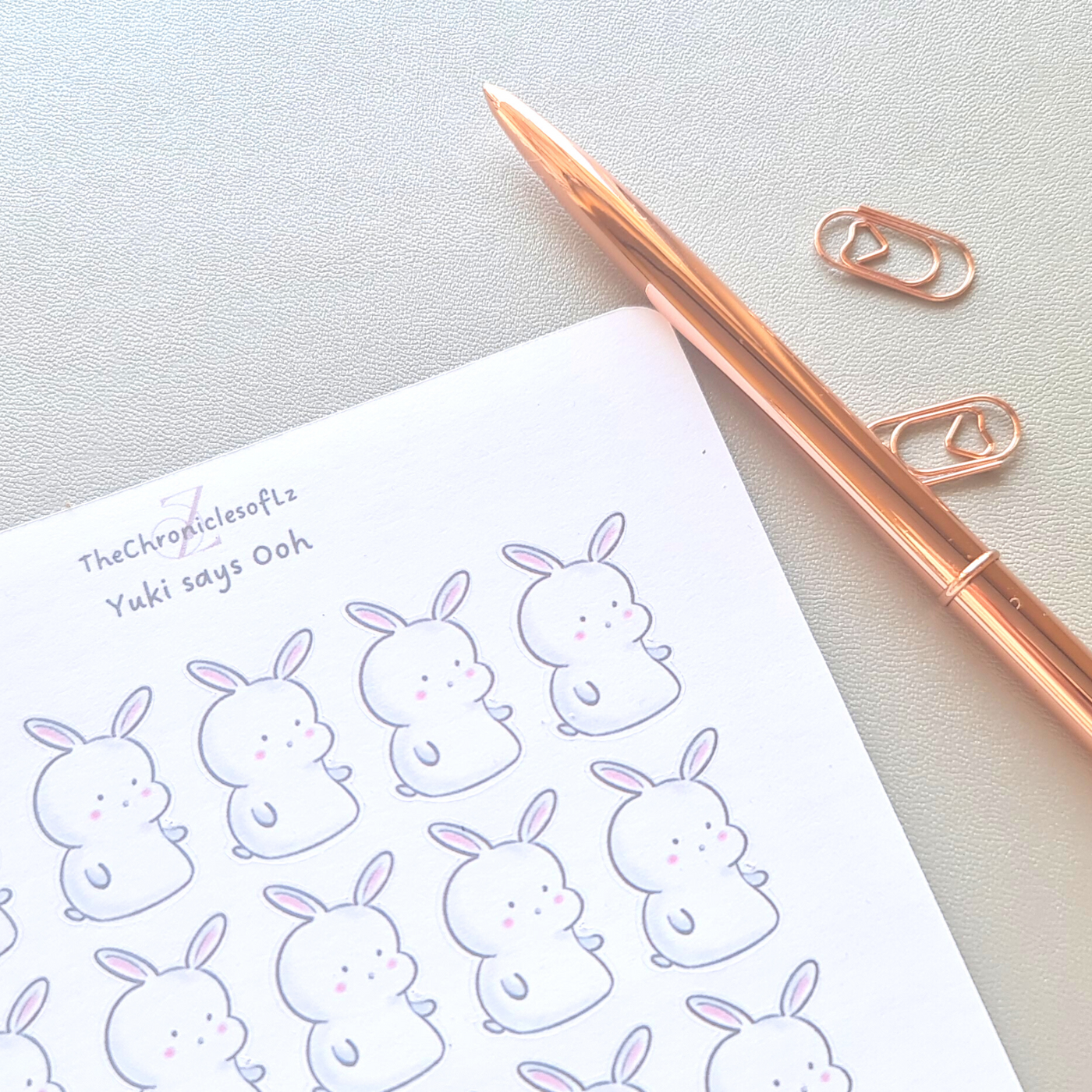 Yuki says Ooooh - Planner Stickers