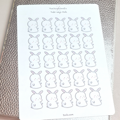 Yuki says Ooooh - Planner Stickers