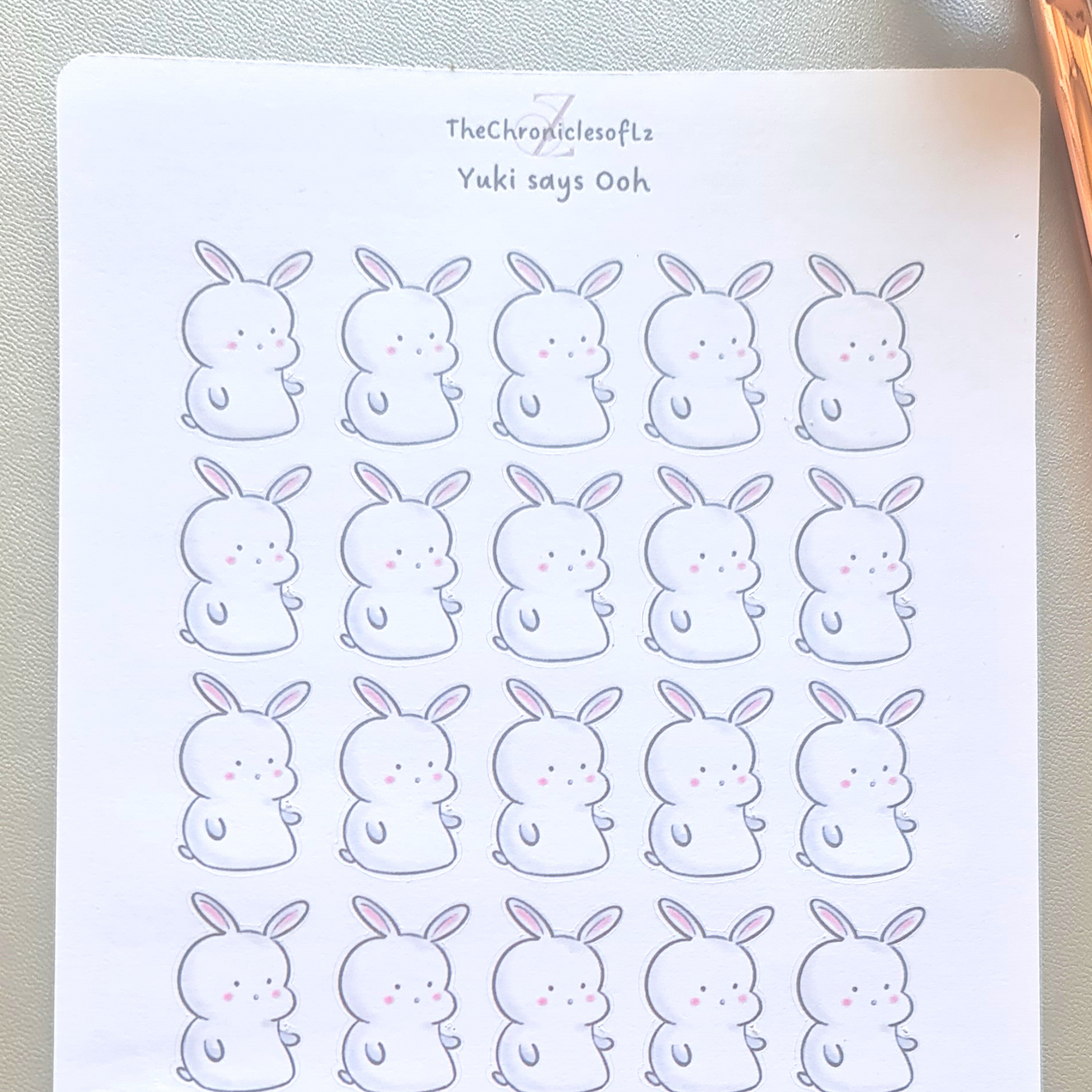 Yuki says Ooooh - Planner Stickers