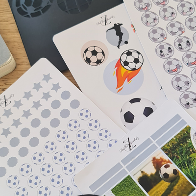 Soccerbe Sammy Sticky Moti's - The Chronicles of LZ White Matte Sticker Paper