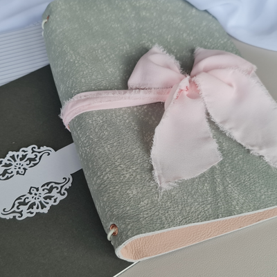 Tcolz Handmade Textured Grey Leather Travelers Journal - The Chronicles of LZ